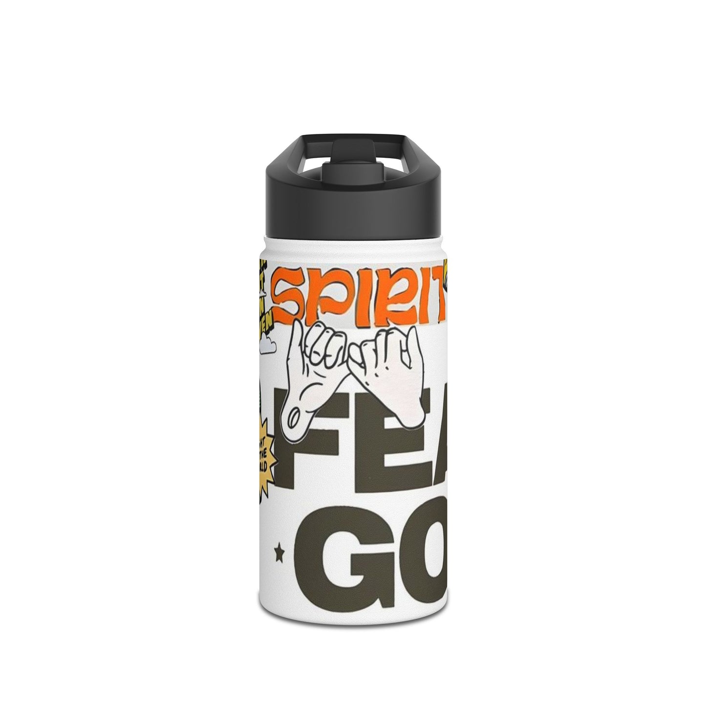 UNISEX ESSENTIALS Stainless Steel Water Bottle, Standard Lid