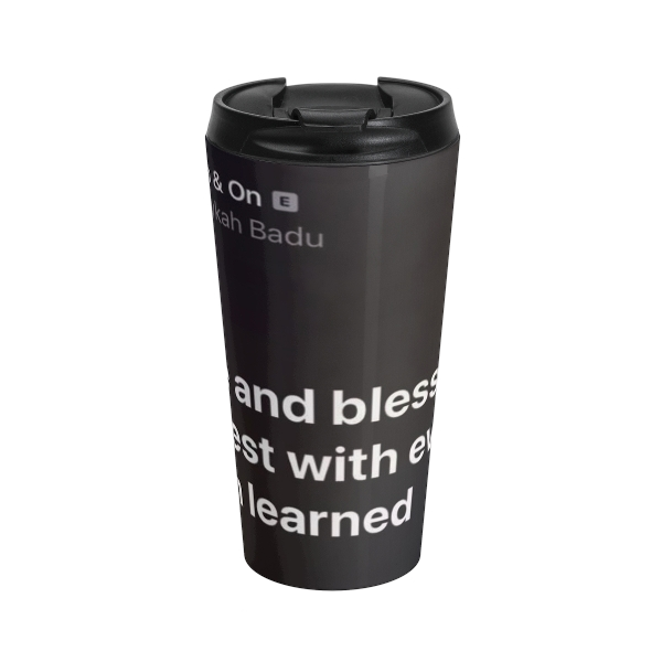 Inspirational Stainless Steel Travel Mug - Perfect for Everyday Motivation