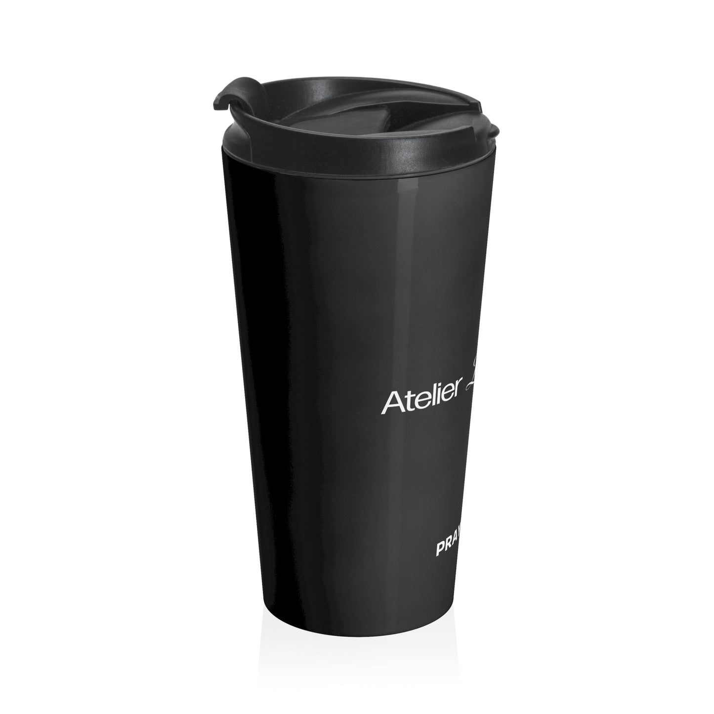 BLACK FLEURISTE- Pray for Us, Travel Coffee Tumbler