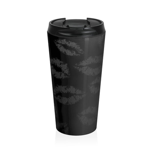 Kiss Print Stainless Steel Travel Mug – Stylish and Durable for Coffee Lovers