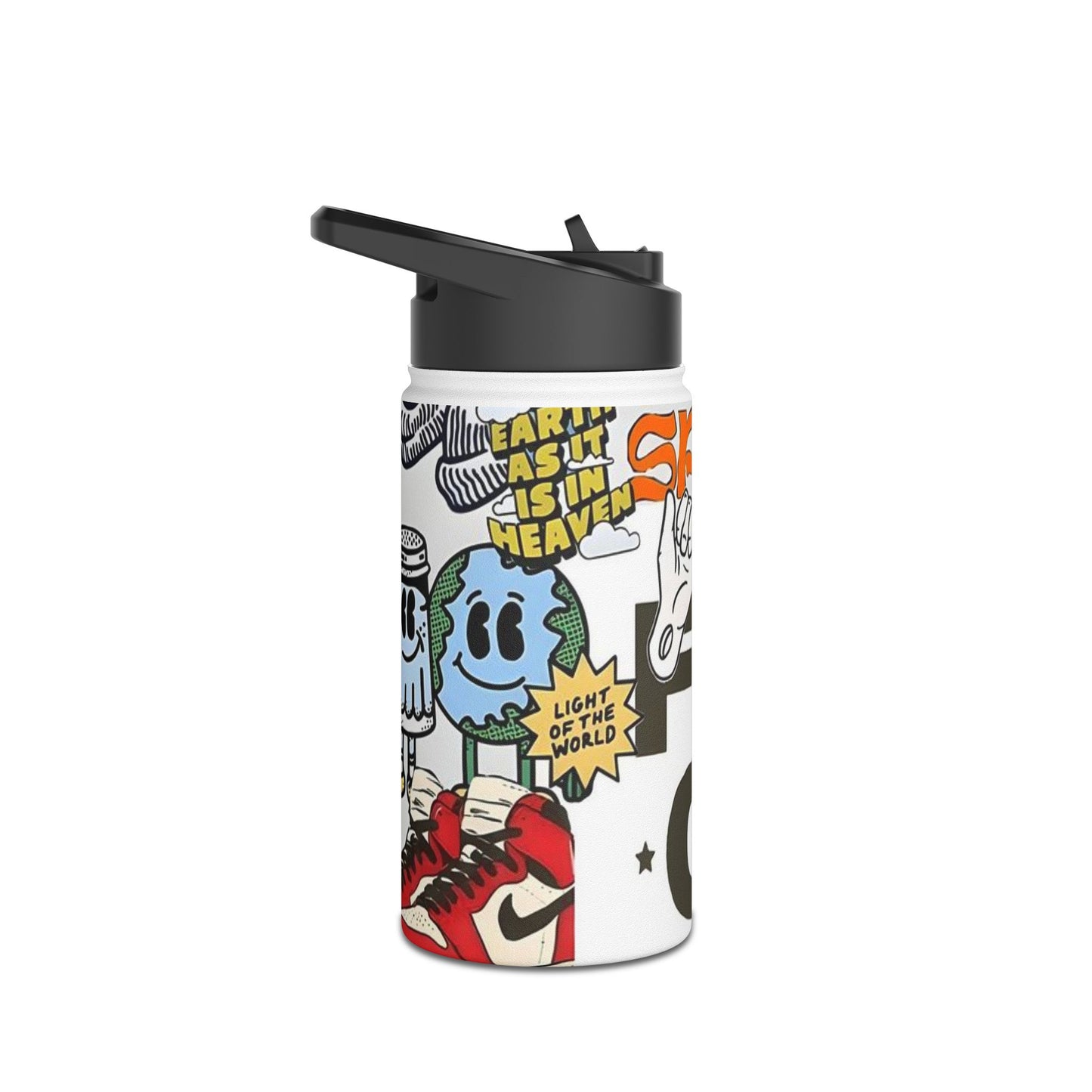 UNISEX ESSENTIALS Stainless Steel Water Bottle, Standard Lid