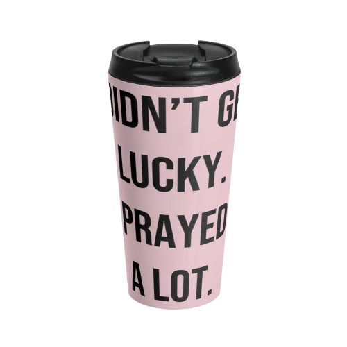 NO LUCK Stainless Steel Travel Mug